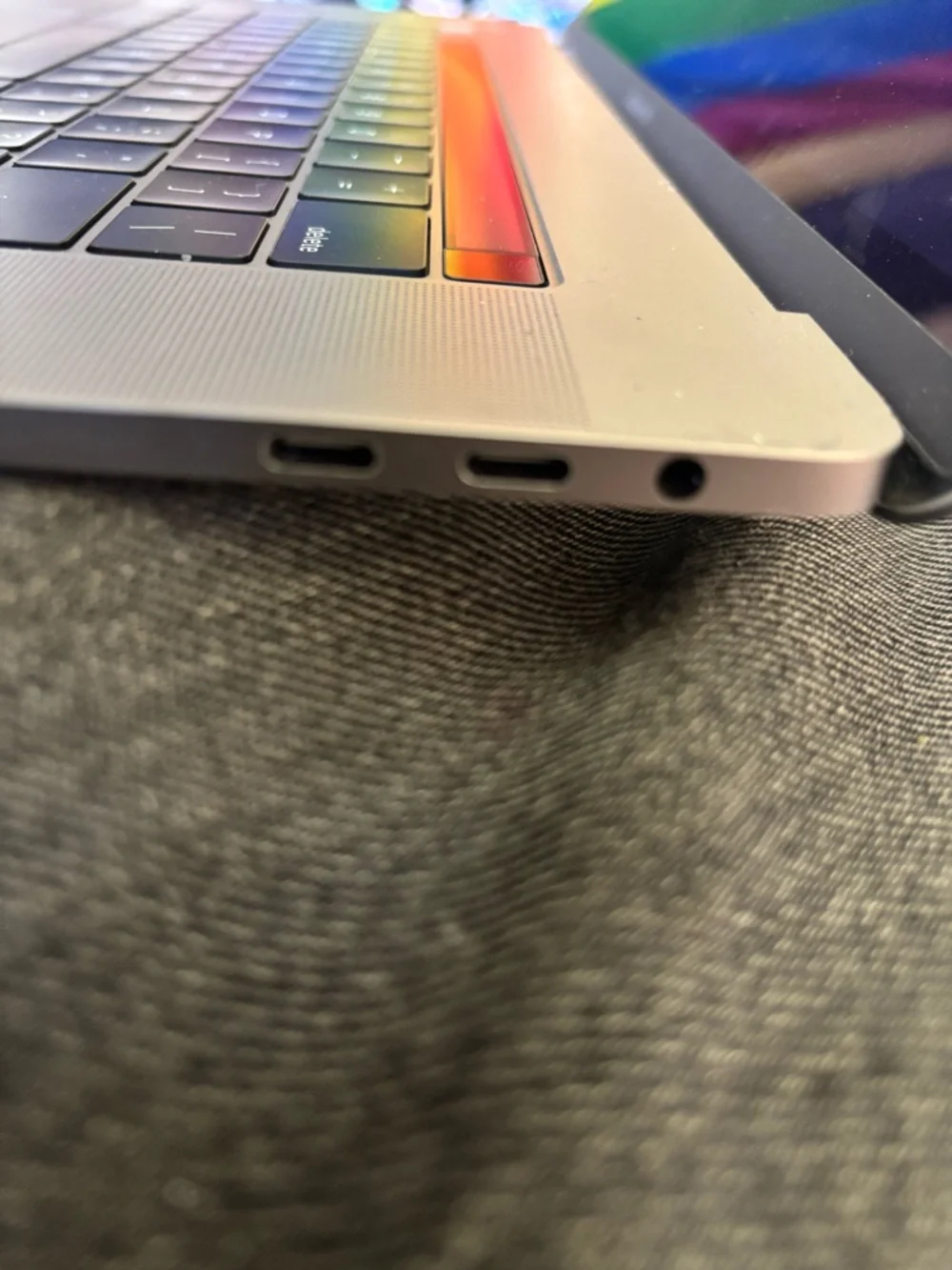 Apple Space Gray Laptop with USB-C Ports